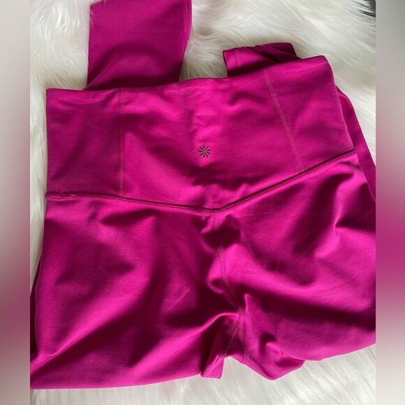 Athleta Ultra High Rise Elation ⅞ Legging in Fuchsia Small - Picture 1 of 3
